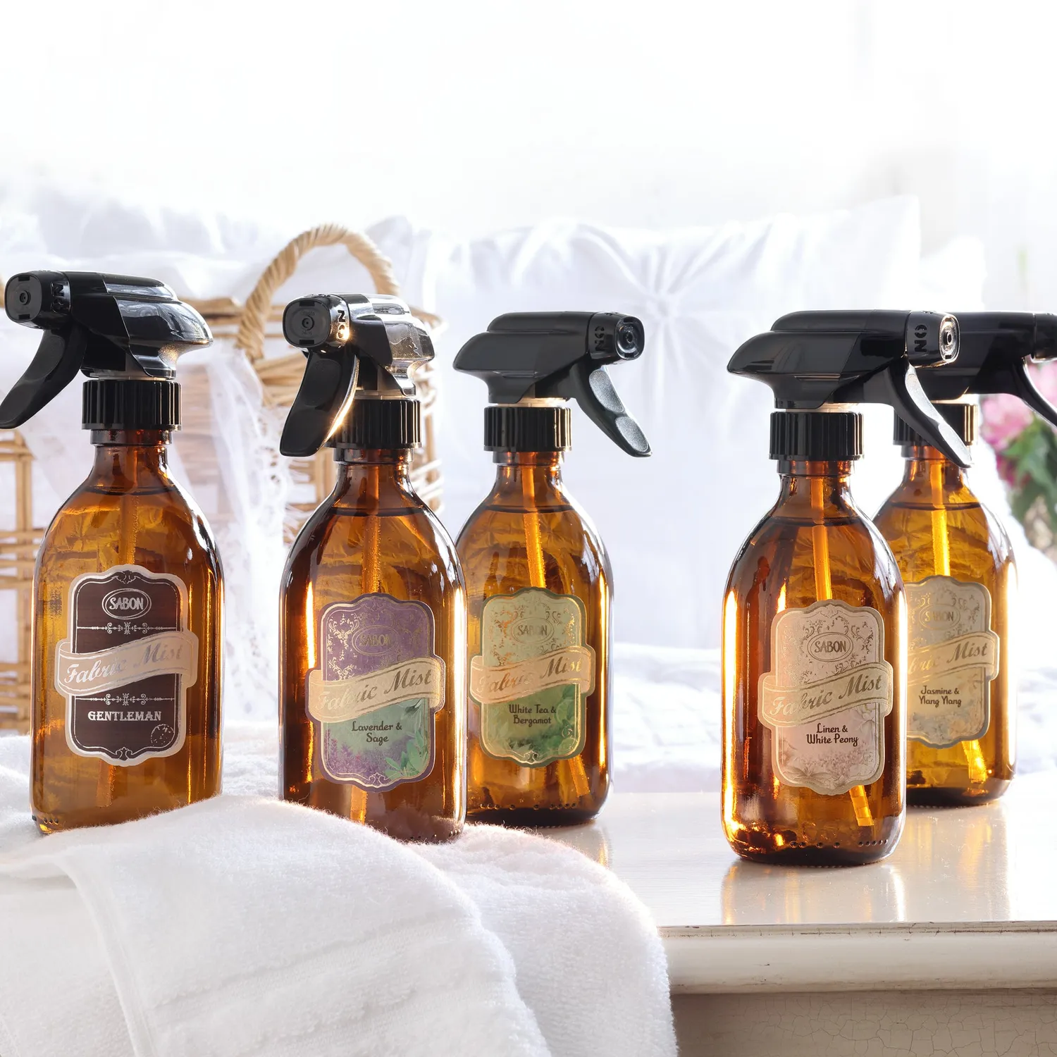 Sabon Jasmine Ylang brume de linge 300 ml floral