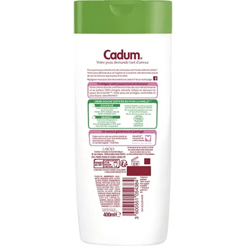 Bébé Cadum Natural Caresse Crème Douche Coco Bio