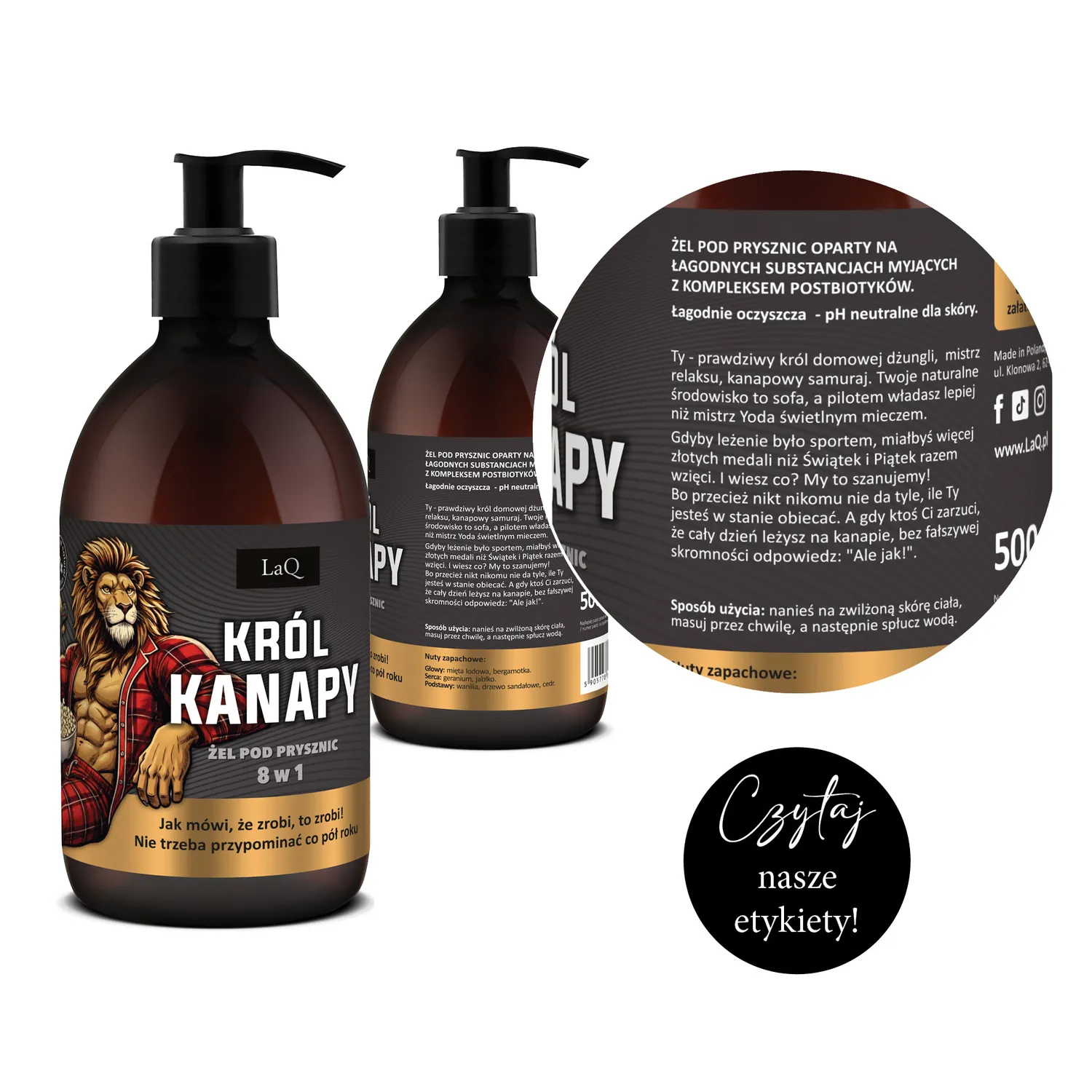 LaQ Ich Troje coffret homme 3 gels douche 500 ml cadeau