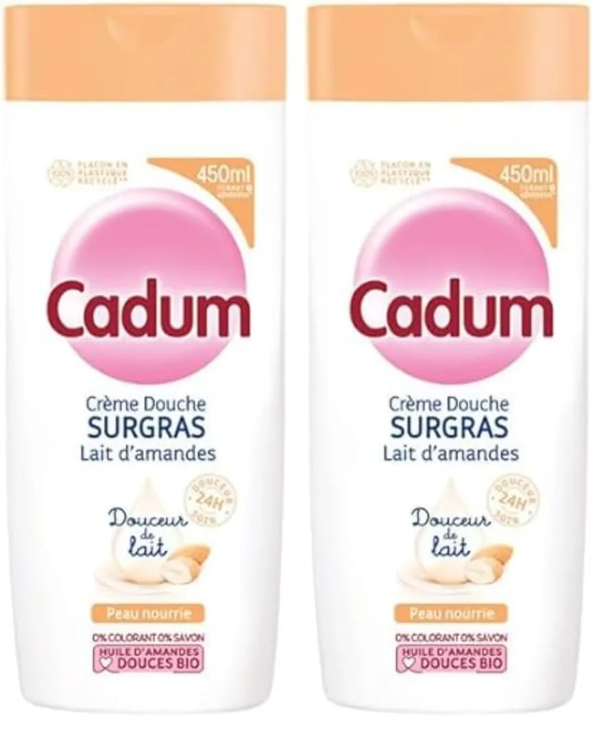 Bébé Cadum Surgras Crème Douche Karité 450 ml peaux sèches