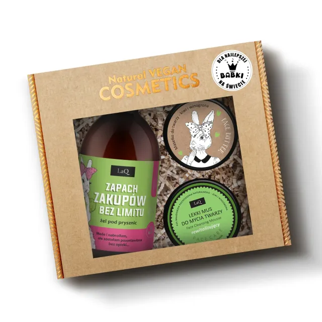 LaQ Kiwi Raisin coffret soin 3 pièces fruité