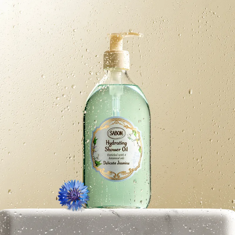 Sabon Delicate Jasmine huile de douche 500 ml flacon pompe