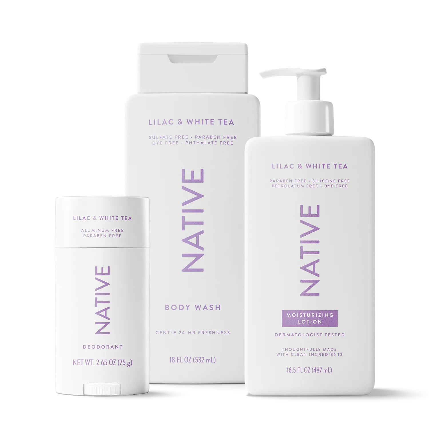 Native Daily Body Trio 3 gels douche Coconut Vanilla
