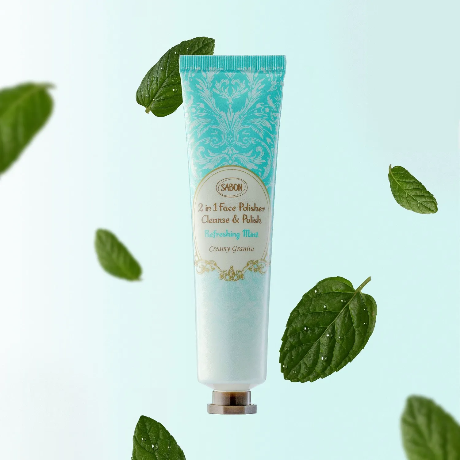 Sabon nettoyant exfoliant visage menthe 60ml frais