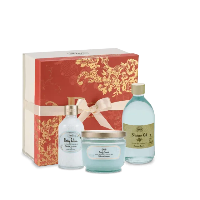 Sabon Delicate Jasmine coffret corps premium 3 soins jasmin