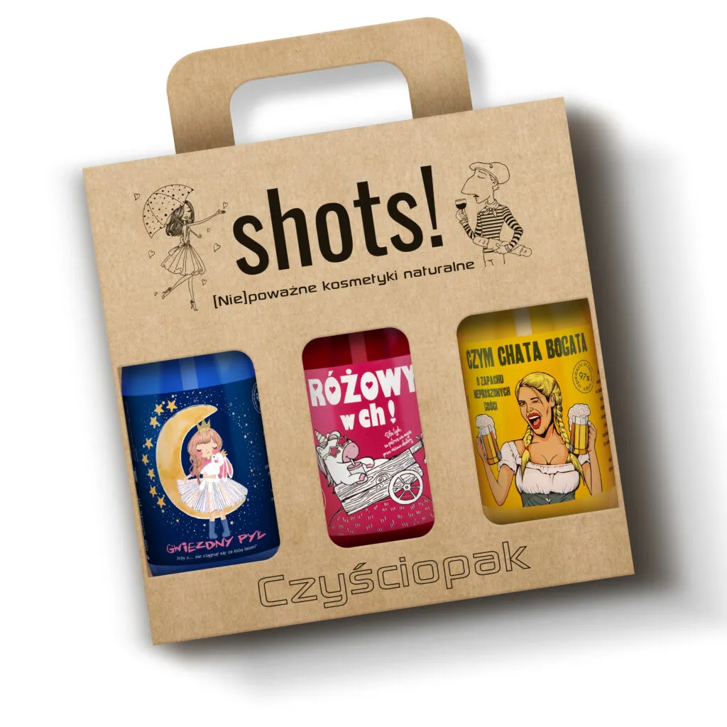 LaQ Shots Stardust coffret gels douche 3x500 ml parfum