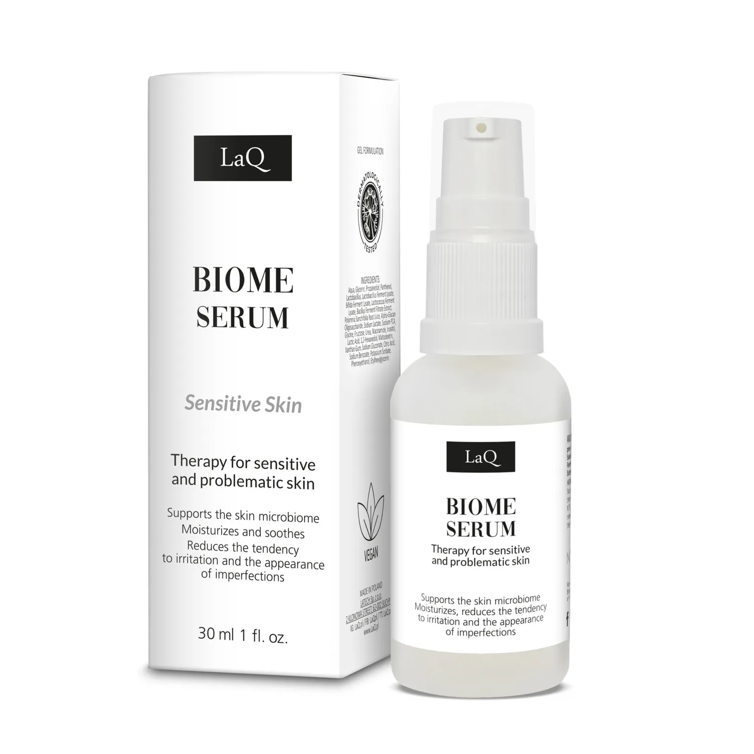LaQ Biome sérum visage postbiotiques 30 ml