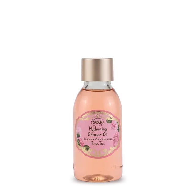 Sabon Rose Tea huile de douche hydratante 100ml voyage