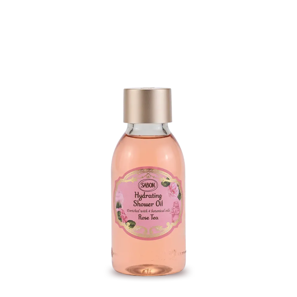 Sabon Rose Tea huile de douche hydratante 100ml voyage