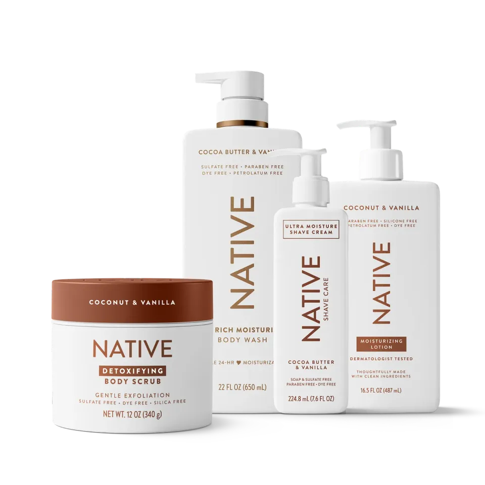 Native Smooth kit rasage beurre cacao vanille hydratant
