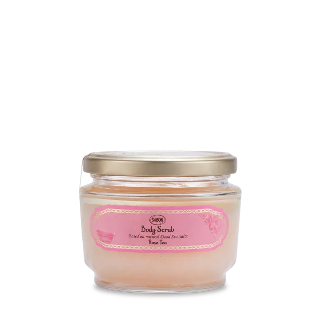 Sabon Rose Tea gommage corps 320 g sels mer Morte
