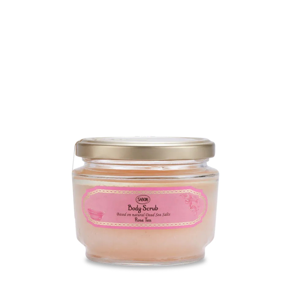 Sabon Rose Tea gommage corps 320 g sels mer Morte
