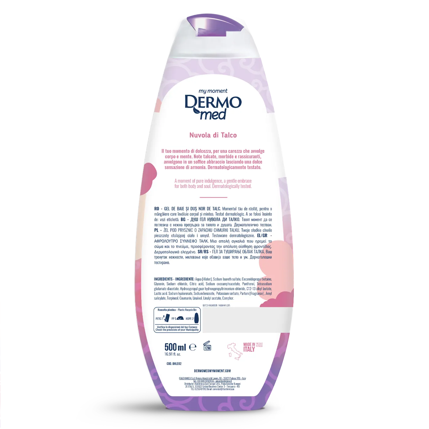 Dermomed Romantica Nuvola di Talco gel douche talc