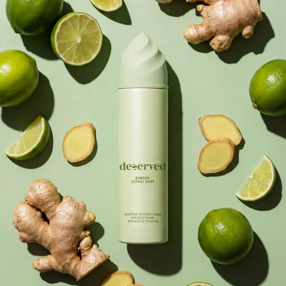DESERVED Ginger Citrus Shot mousse douche agrumes