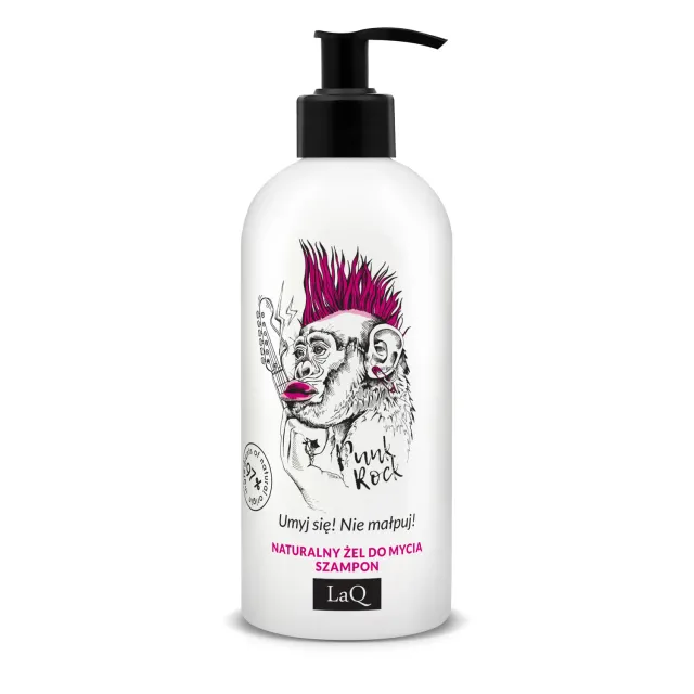 LaQ Monkey gel douche shampoing 2 en 1 300 ml pamplemousse