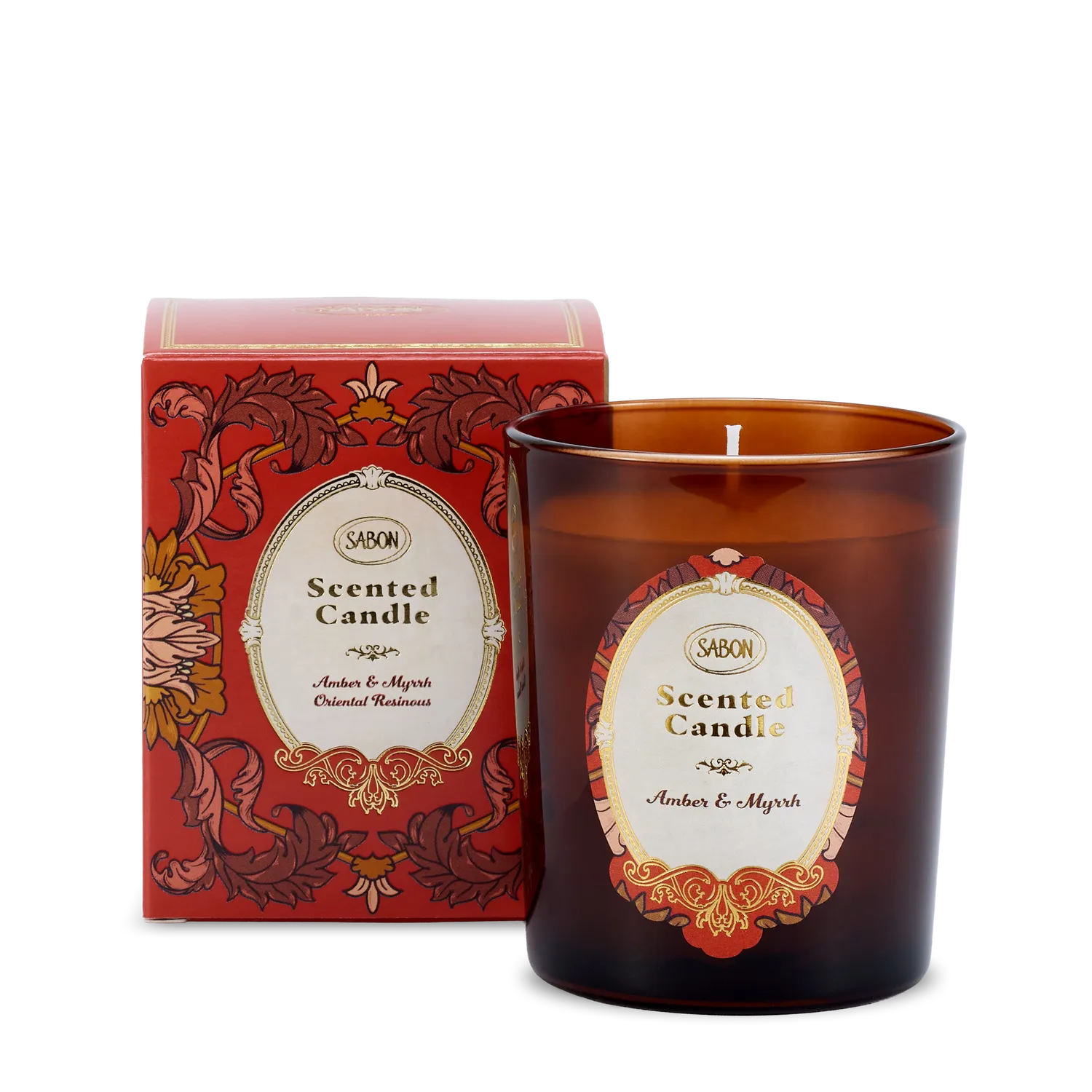 Sabon Amber Myrrh bougie parfumée 40 h