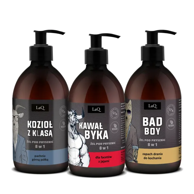 LaQ Ich Troje coffret 3 gels douche homme 500 ml