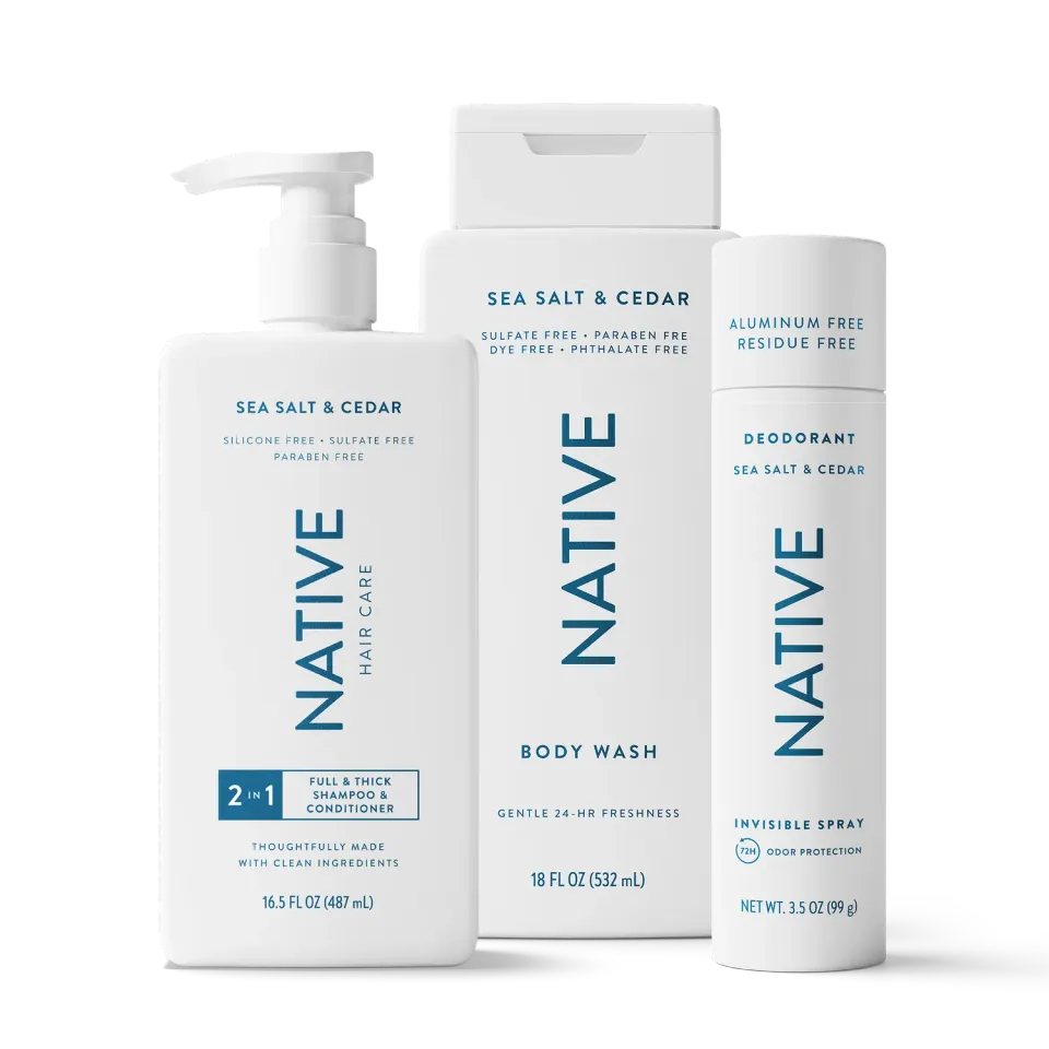 Native Fresh Start Trio coffret sel mer eucalyptus 3 pièces