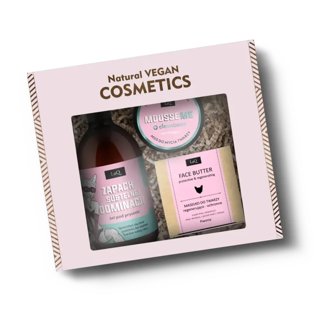 LaQ Piwonia coffret soin visage et gel douche pivoine