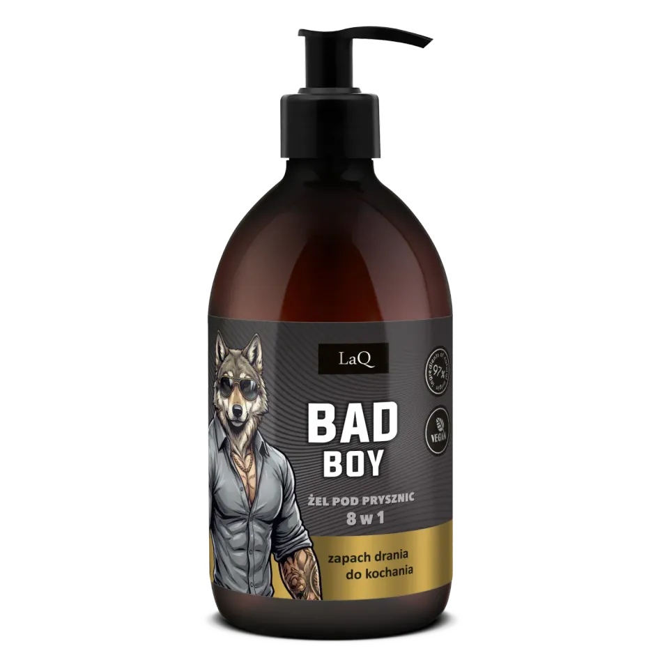 LaQ Bad Boy gel douche homme 8en1 500 ml boisé