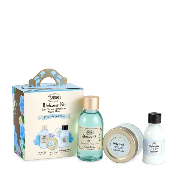 Sabon Delicate Jasmine kit découverte coffret 3 soins jasmin