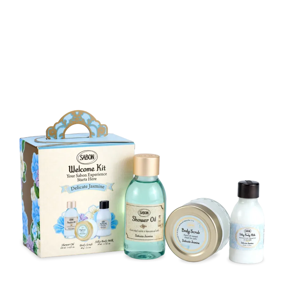 Sabon Delicate Jasmine kit découverte coffret 3 soins jasmin