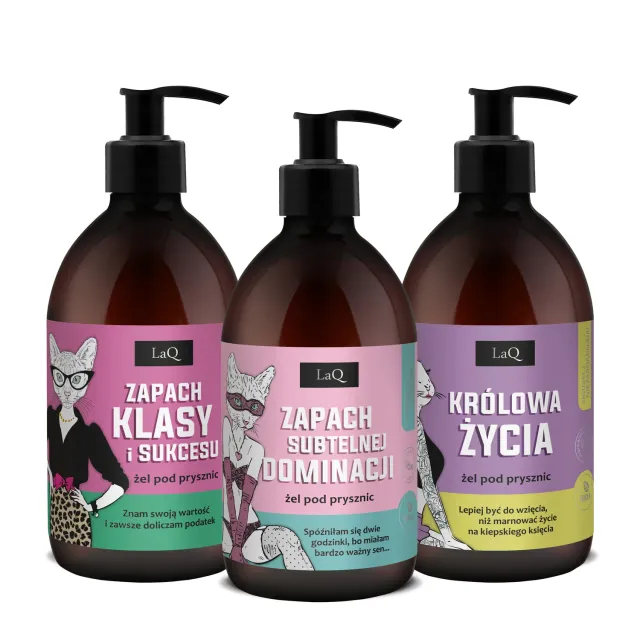 LaQ Lady in the Bath coffret 3 gels douche femme 3x500 ml parfum