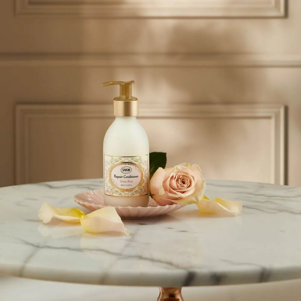 Sabon Green Rose après-shampoing 190ml réparateur