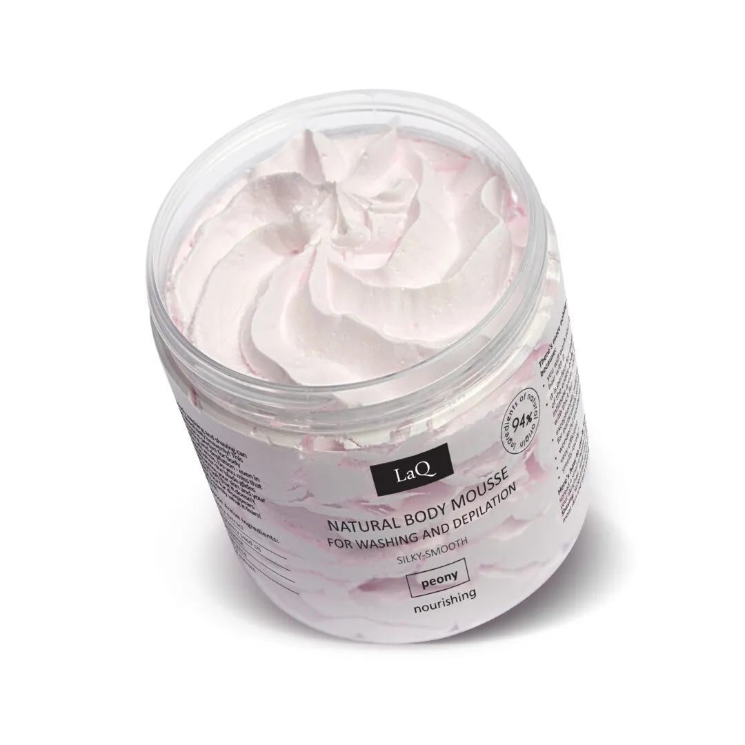 LaQ Peony mousse lavage épilation 100 g pivoine