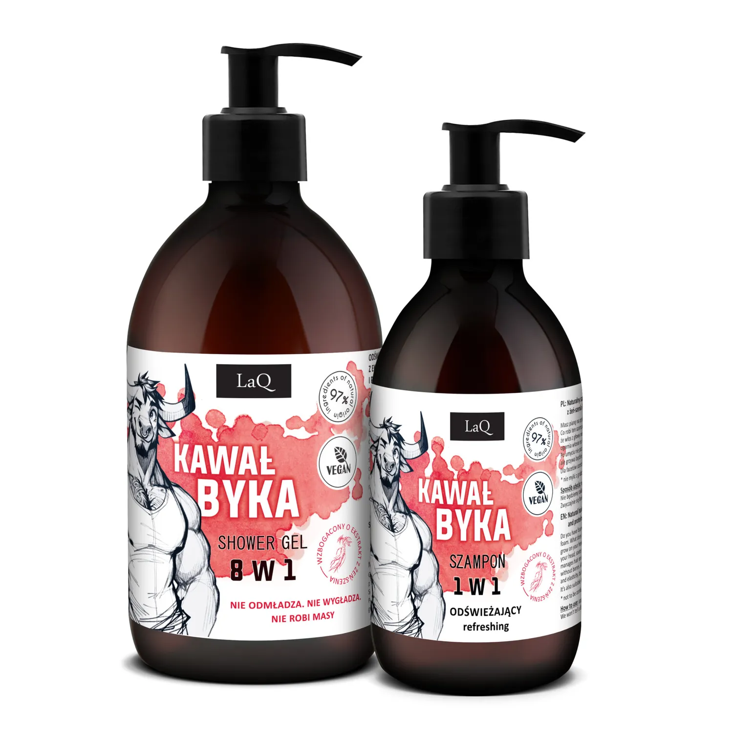 LaQ Kawał Byka coffret gel douche homme 2 pièces vegan