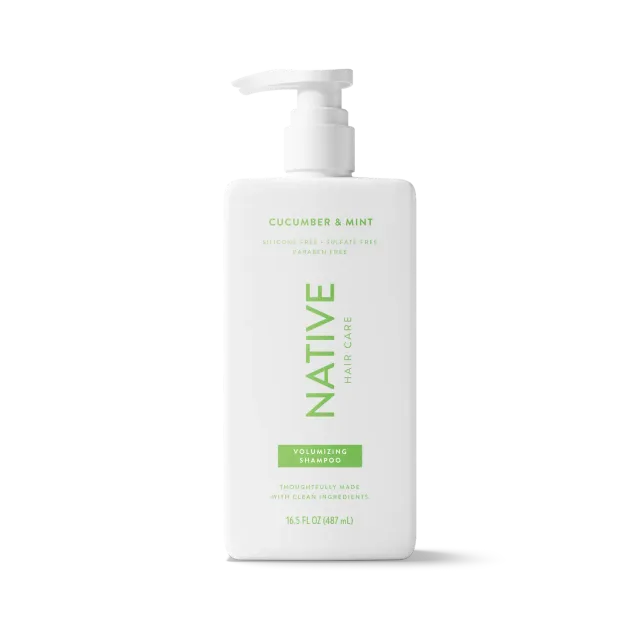 NATIVE Volumizing Shampoing Concombre Menthe 16.5oz volume