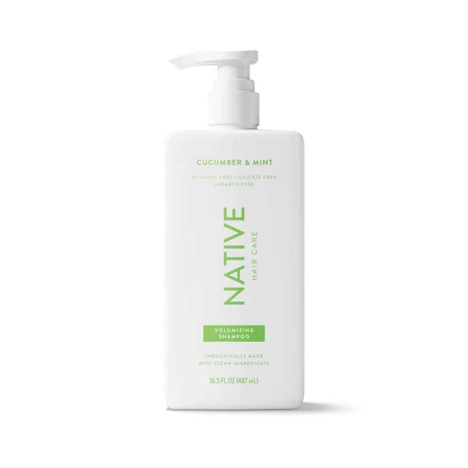 NATIVE Volumizing Shampoing Concombre Menthe 16.5oz volume