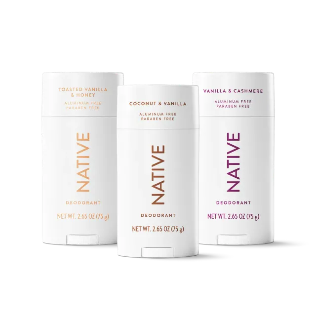 NATIVE Vanilla Vibes lot 3 déodorants fraîcheur