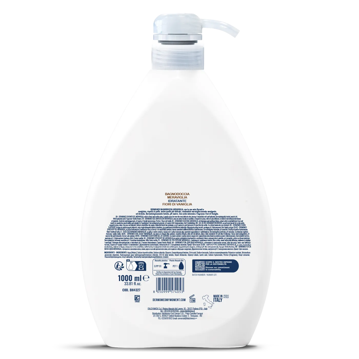 Dermomed Meraviglia Fleurs de Vanille gel douche vanille hydratant