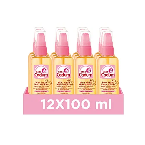 Bébé Cadum Huile Merveilleuse huile de soin 12x100 ml amande douce