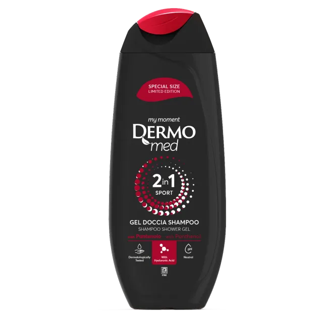 Dermomed 2 en 1 Sport gel douche shampooing 250 ml
