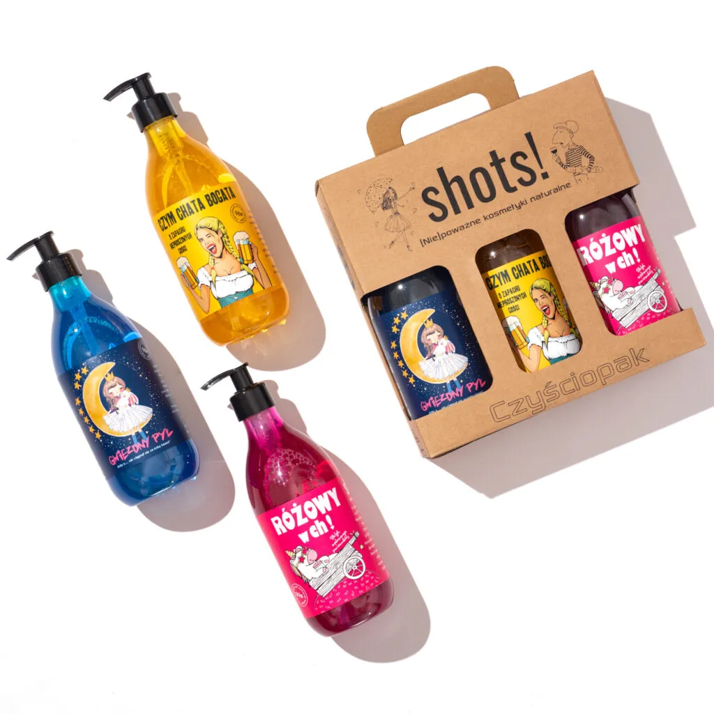 LaQ Shots Stardust coffret gels douche 3x500 ml parfum