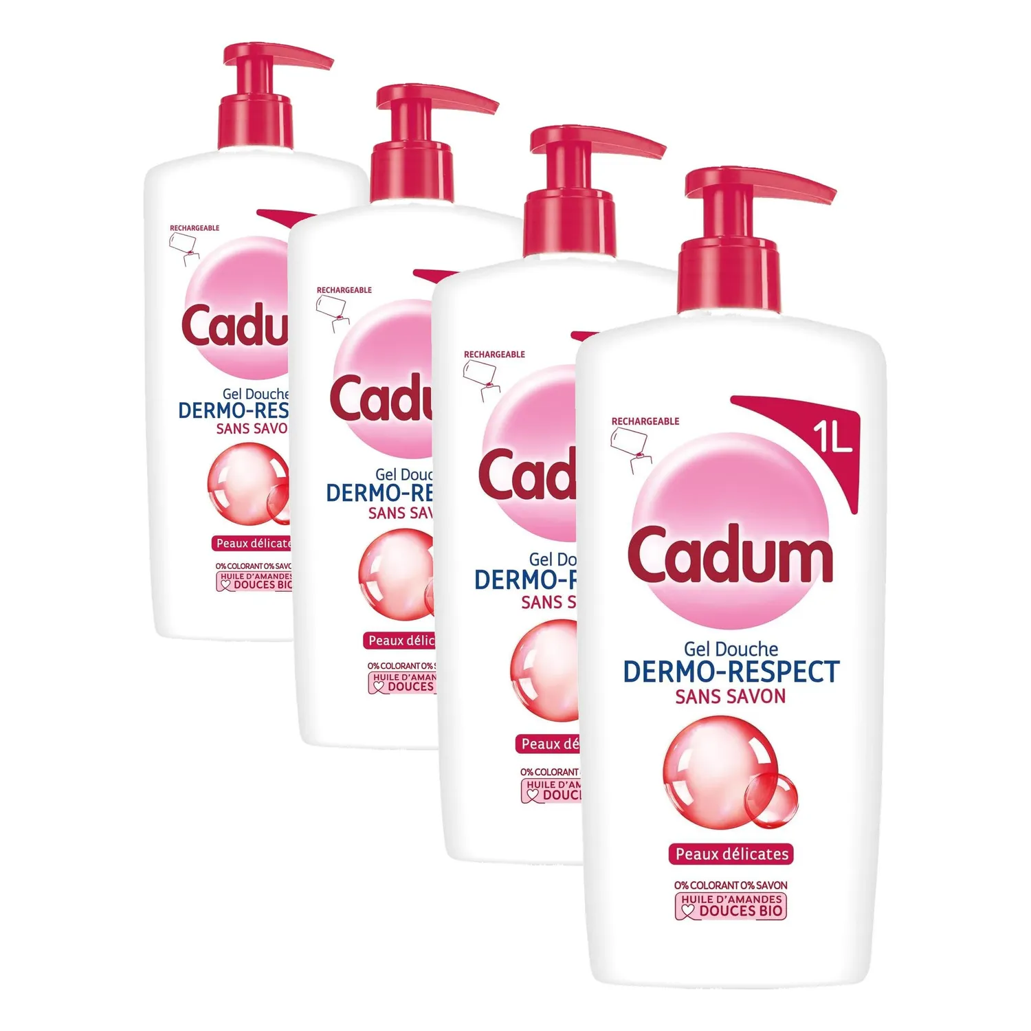 Bébé Cadum Dermo-Respect gel douche 1 L peaux sensibles