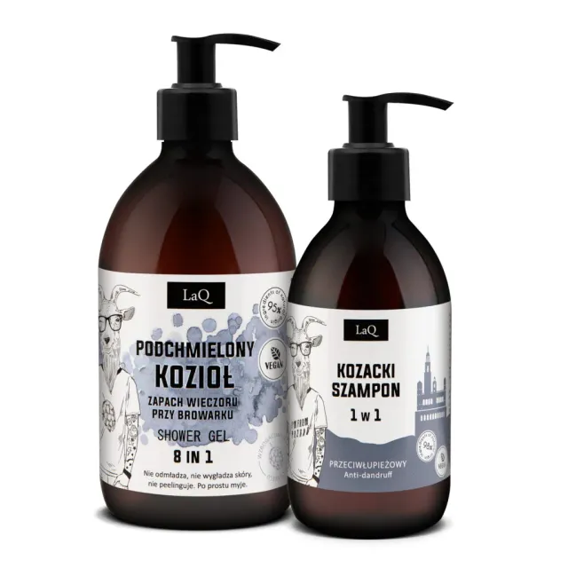 LaQ Podchmielony Kozioł coffret homme gel douche 500 ml
