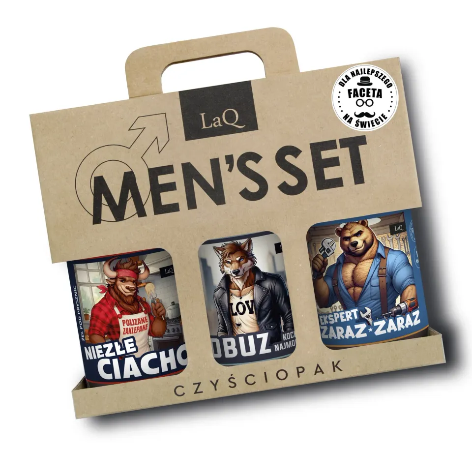 LaQ Ich Troje Types coffret 3 gels douche homme 3x500 ml gourmand
