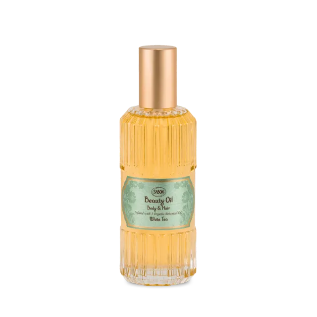 Sabon White Tea Huile Sublimatrice huile corps 100 ml lumineuse
