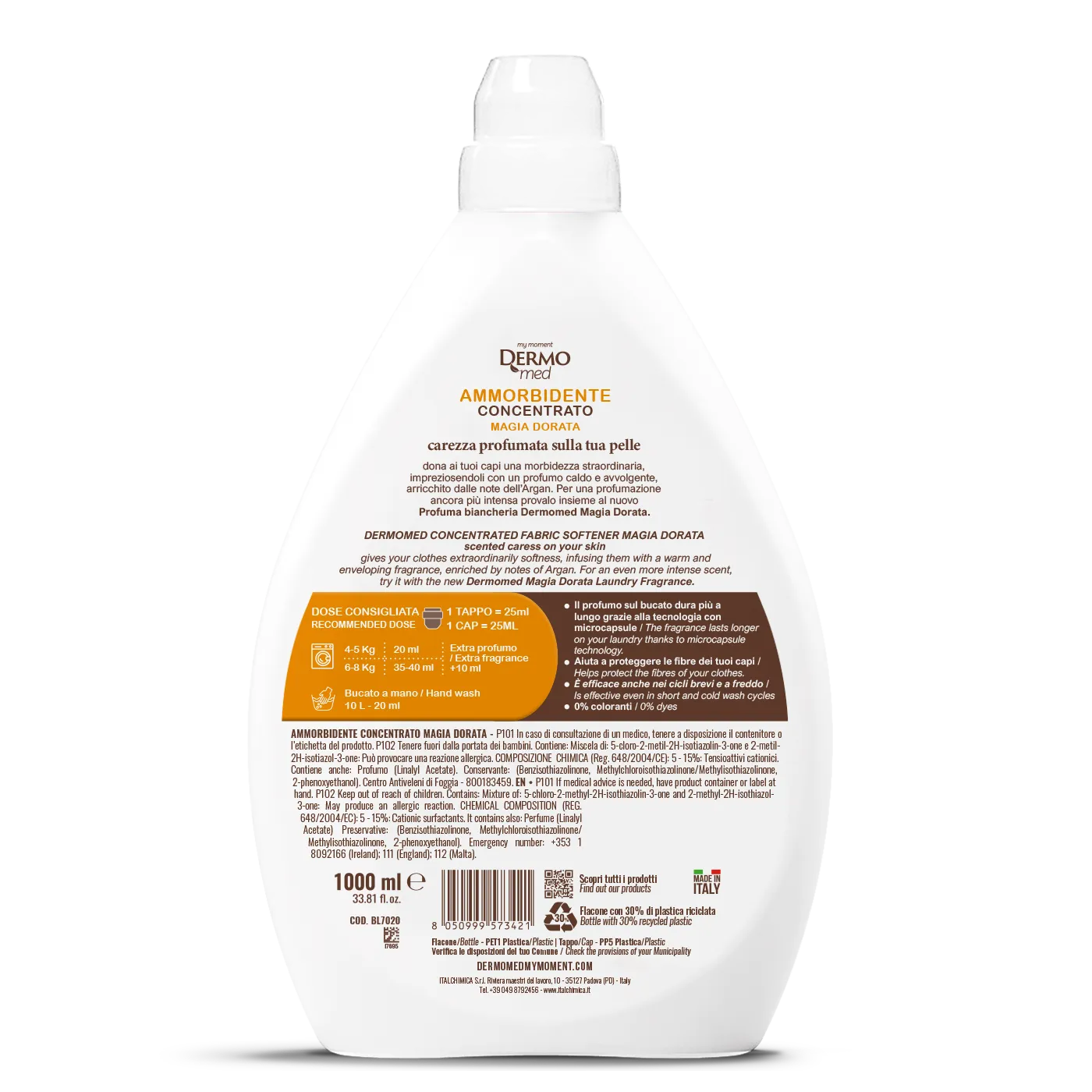 Dermomed Magia Dorata adoucissant concentré parfum argan