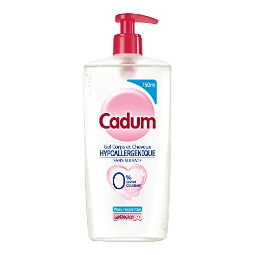 Cadum Hypoallergénique gel corps cheveux 750ml sans sulfate