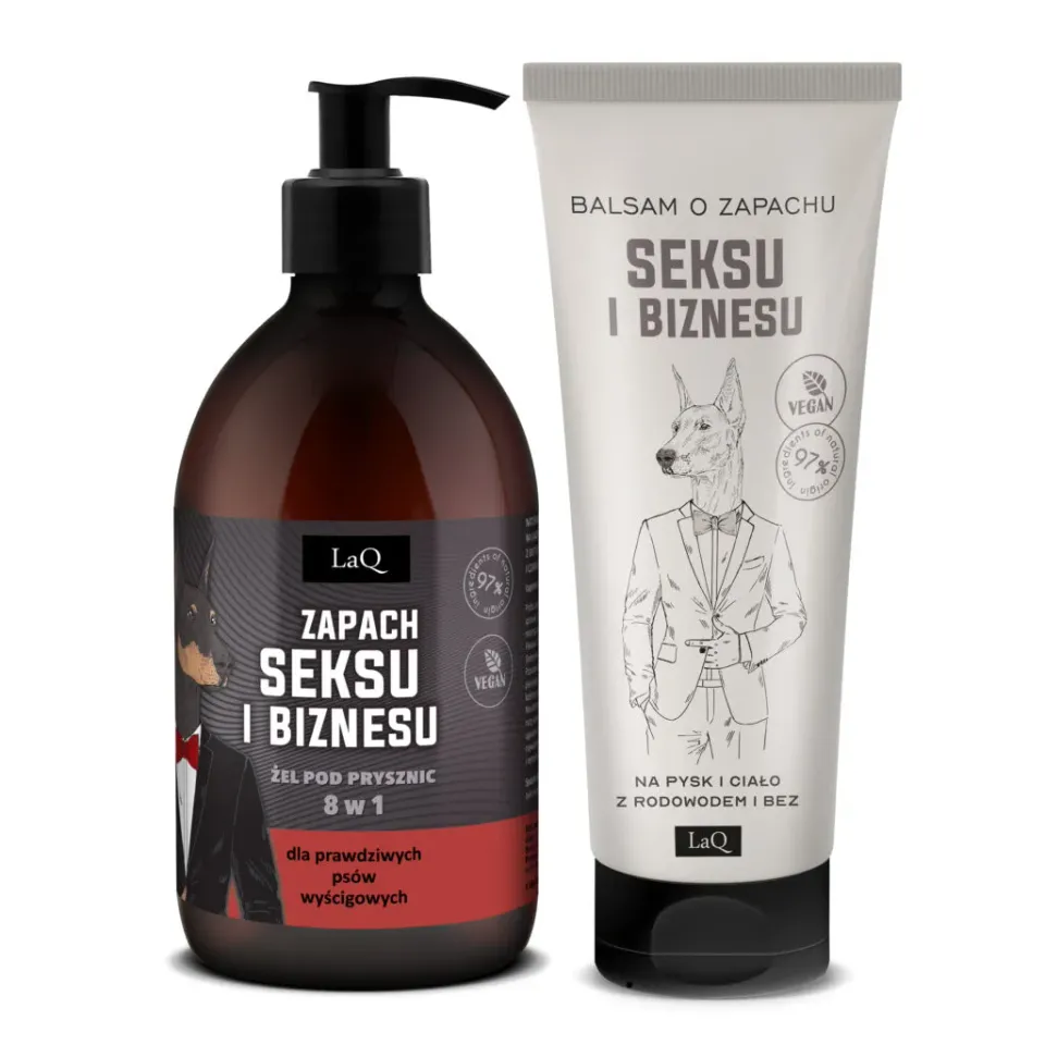 LaQ Sex and Business coffret gel douche + lait corps 500+200 ml