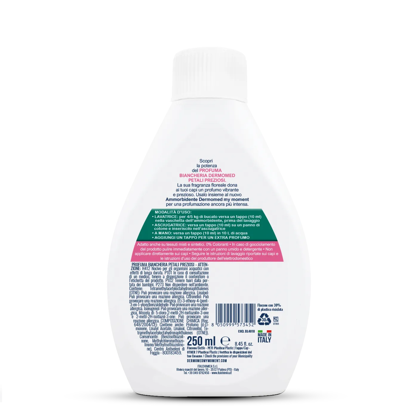 Dermomed Petali Preziosi parfum linge pétales floraux