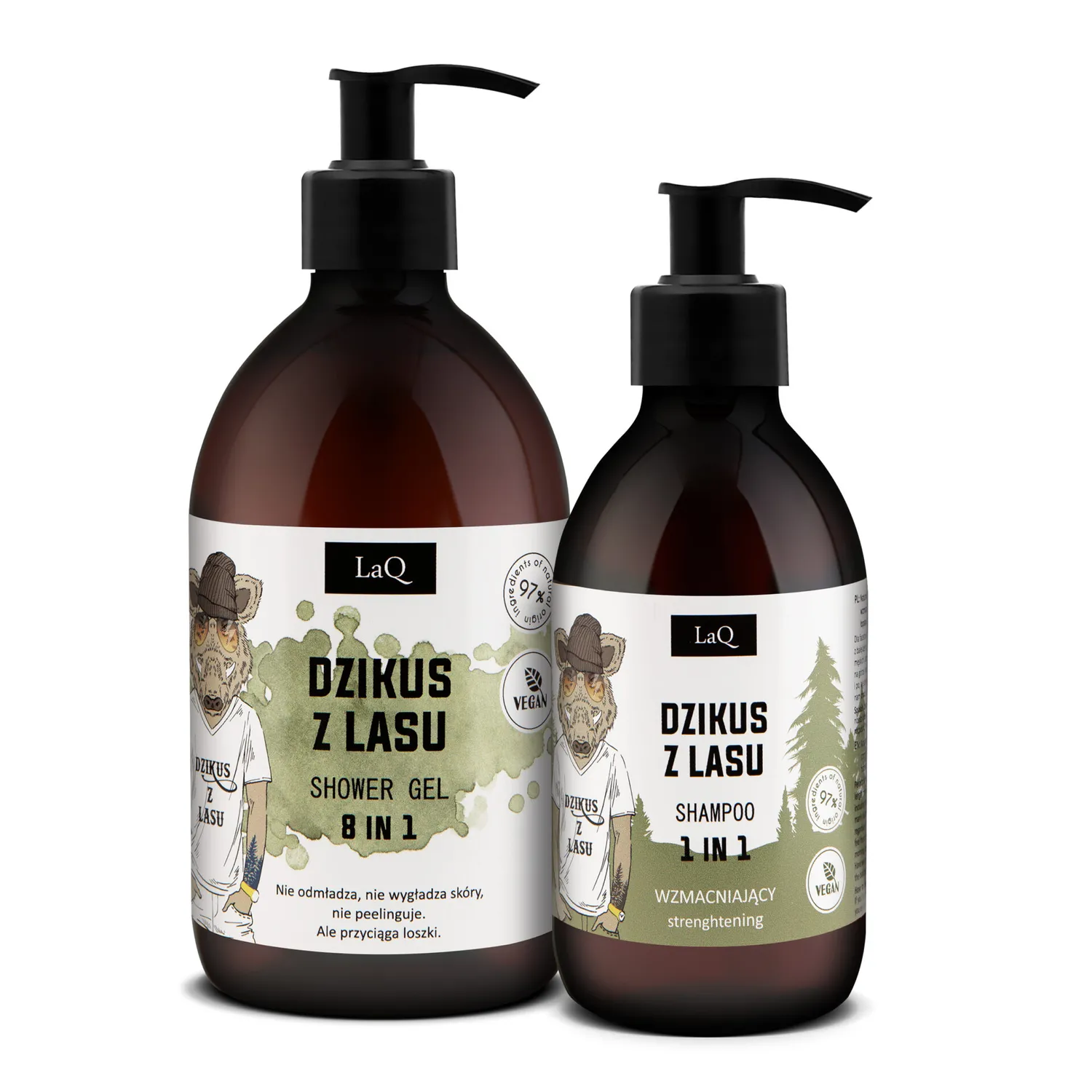 LaQ Dzikus z Lasu coffret homme gel + shampoing