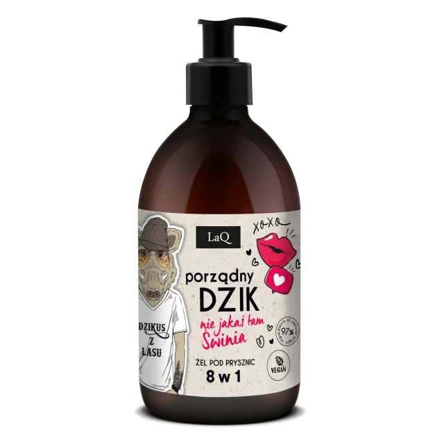 LaQ Wild Boar gel douche homme 500ml parfum boisé