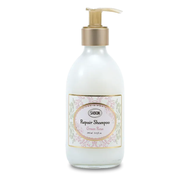 Sabon Green Rose shampooing réparateur 290ml sans sulfate