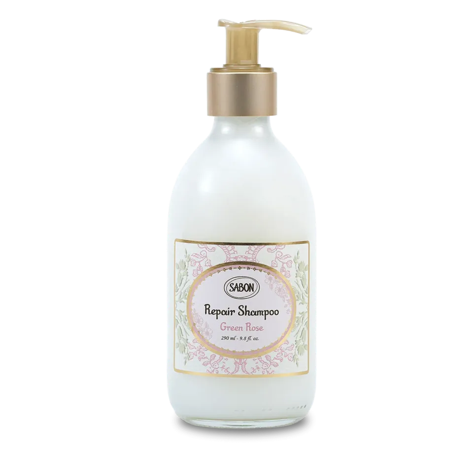 Sabon Green Rose shampooing réparateur 290ml sans sulfate