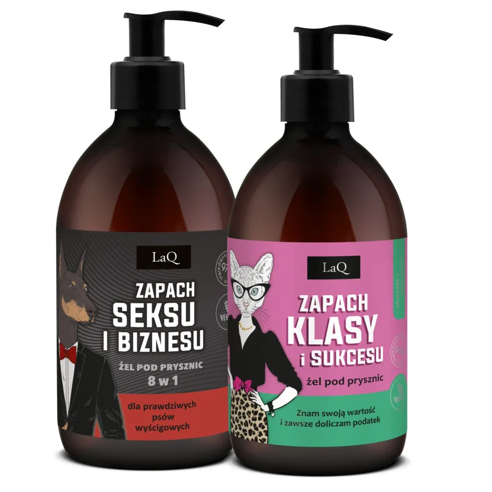 LaQ Pełną Parą magnolia gels douche 2x500 ml couple